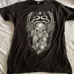 Stone Sour 2018 Tour Tee Skull Wings Metal Band Concert Shirt Size L